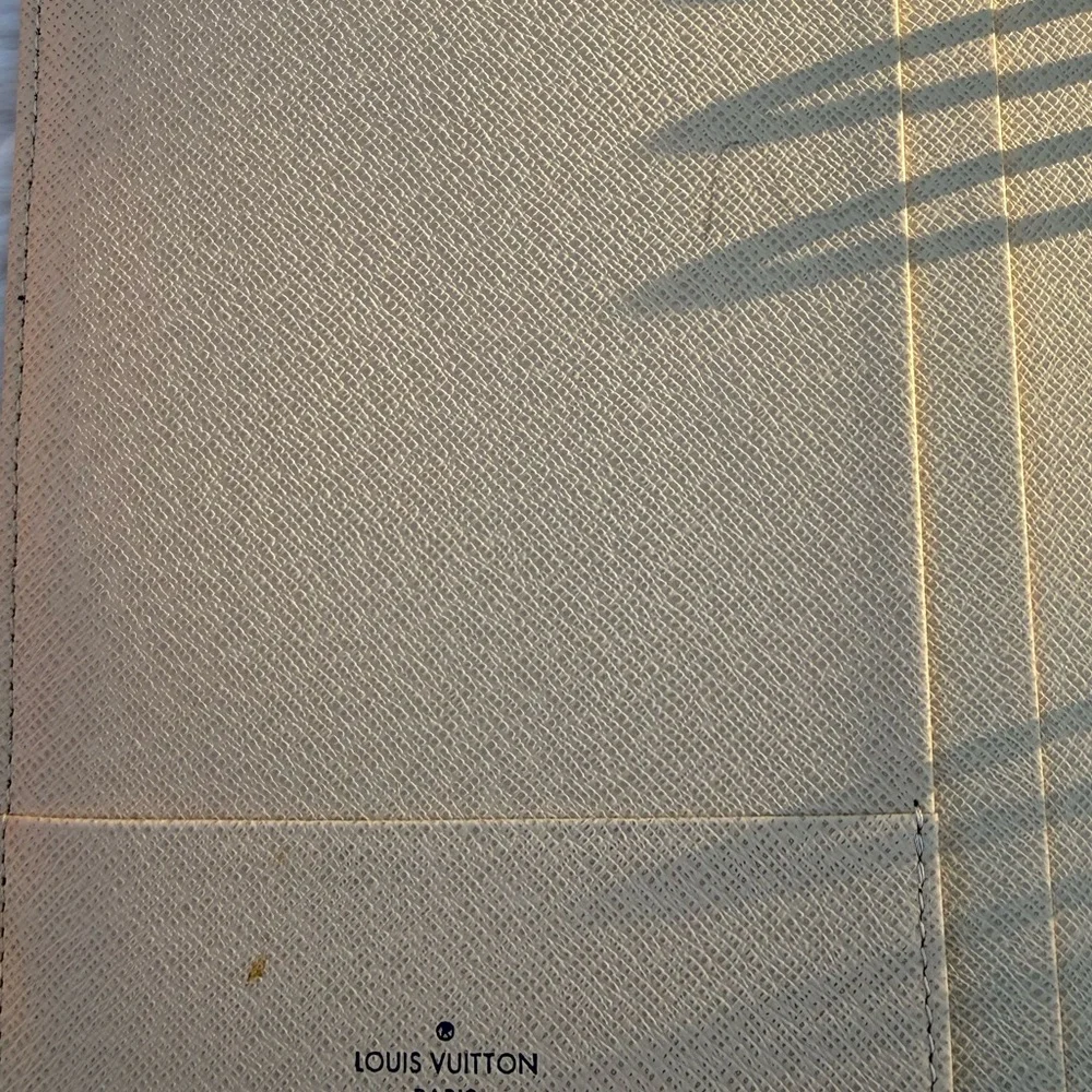 Louis Vuitton Large 6-ring Planner; Damier Azur Canvas (fits A5 paper)